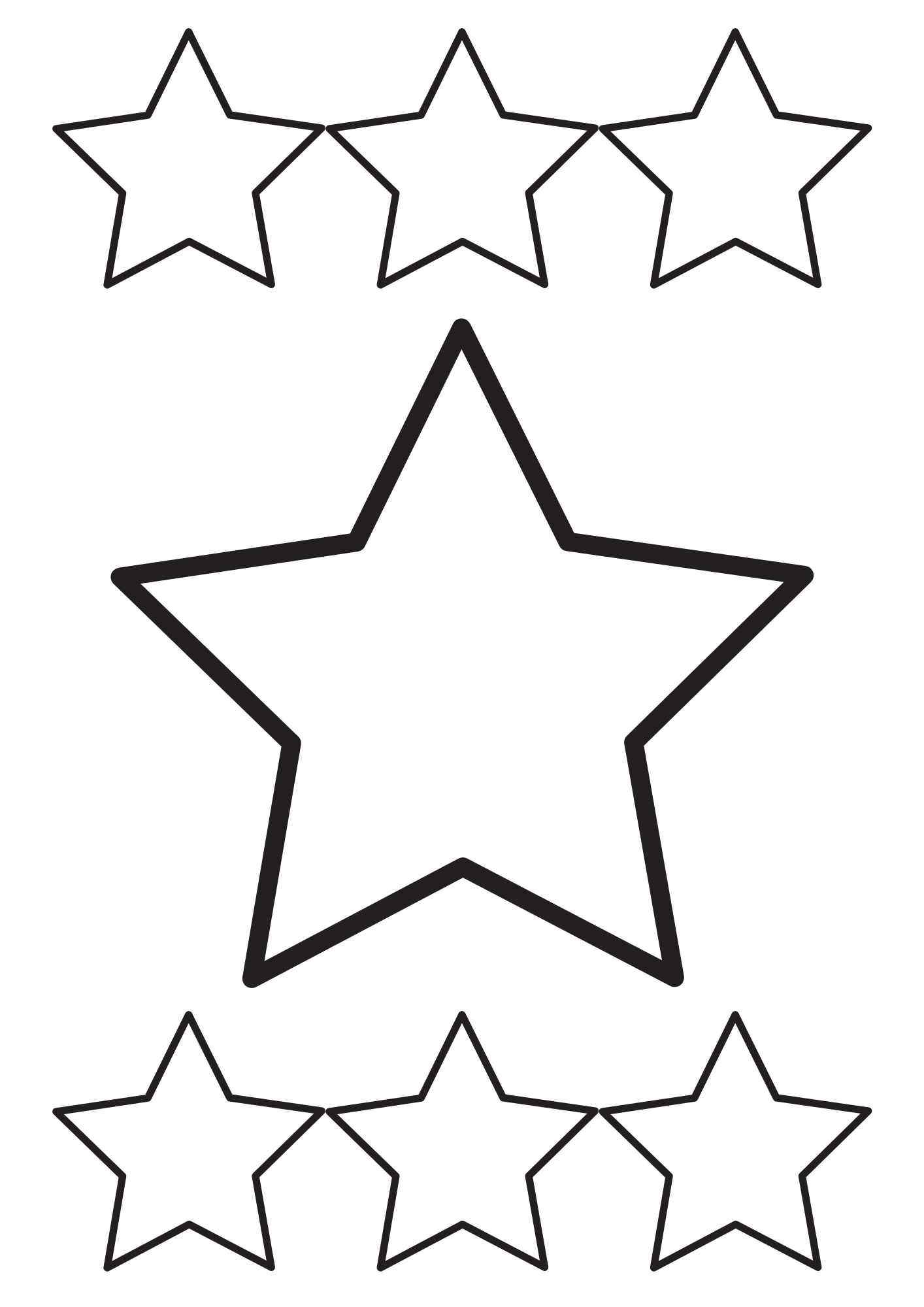 molde estrela 5 pontas