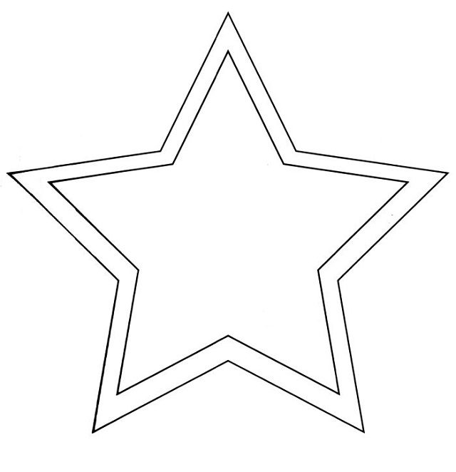 molde estrela para feltro