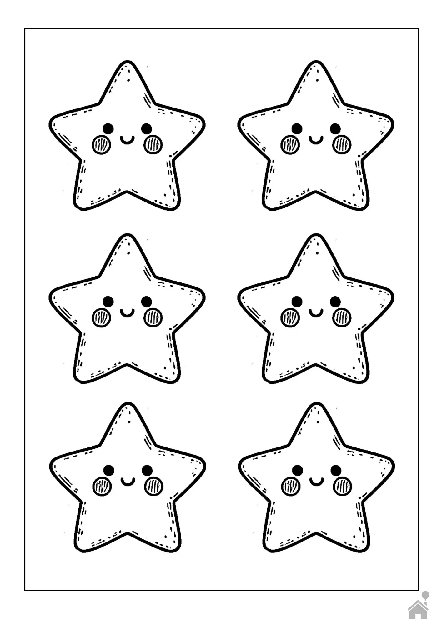 molde estrela pequena para artesanato