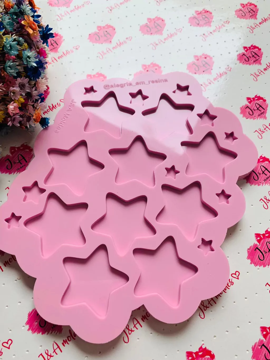 molde estrela decorativa