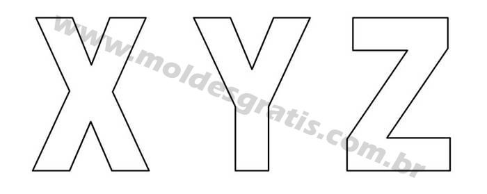 moldes de letras decorativas eva