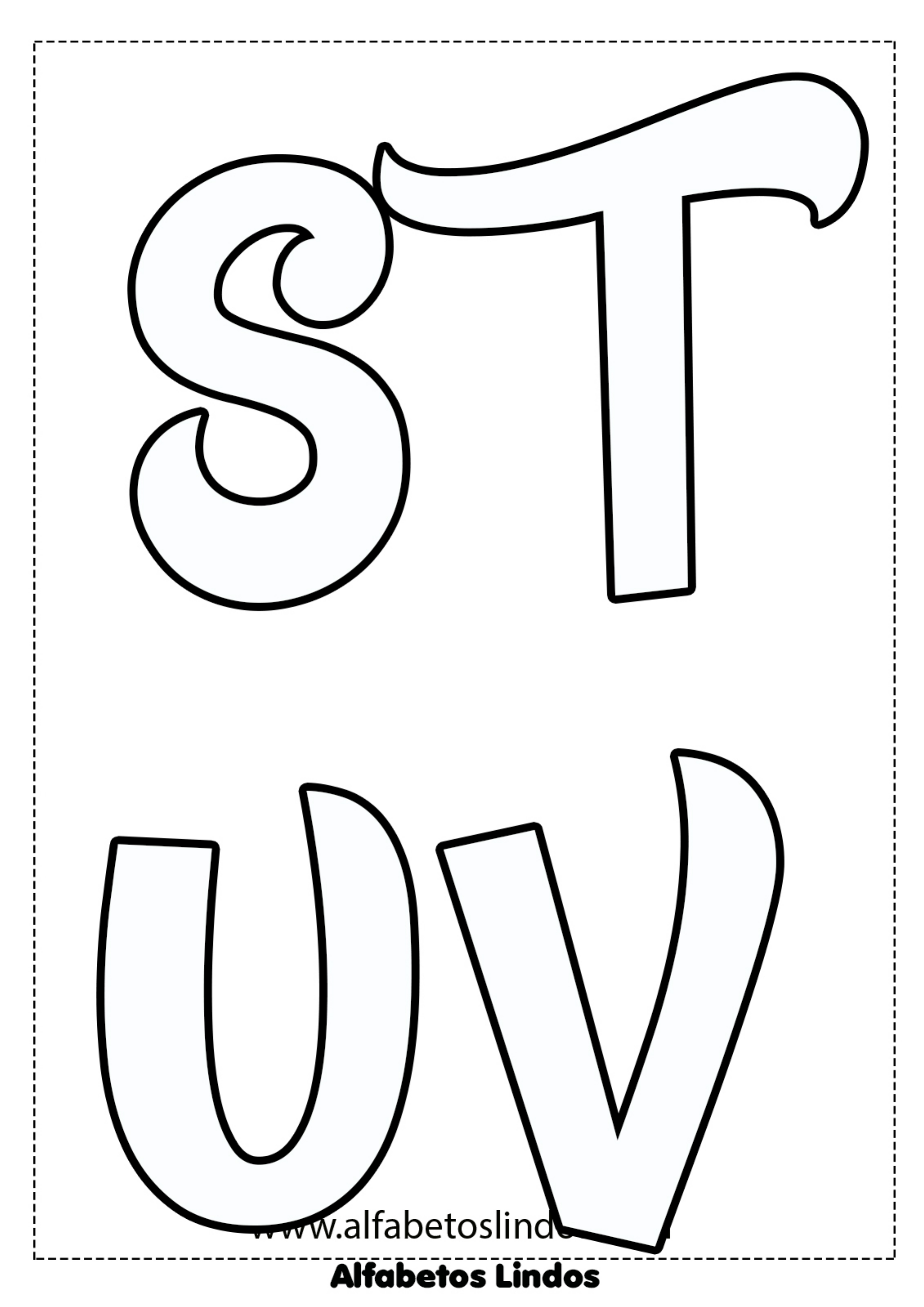 molde letras grandes eva
