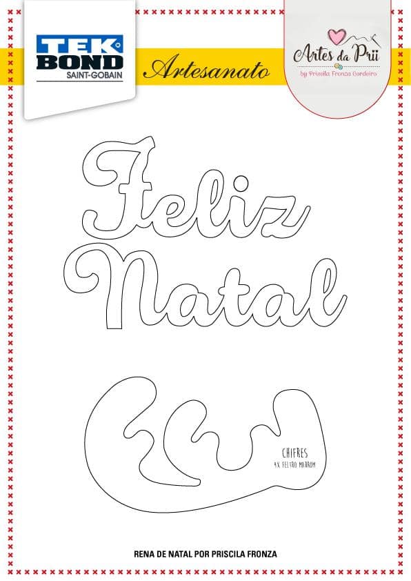 ideias criativas molde feliz natal artesanato