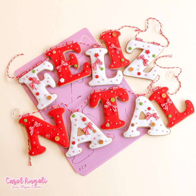 ideias criativas molde feliz natal artesanato