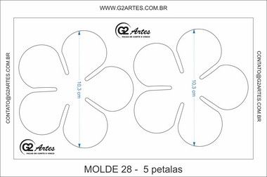 molde sépala flor