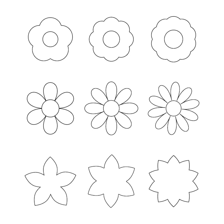 molde flor feltro