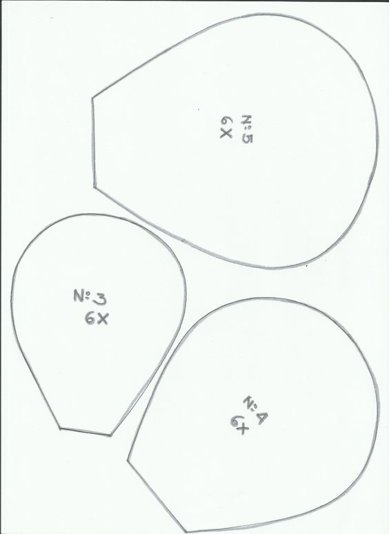 moldes de flores para artesanato