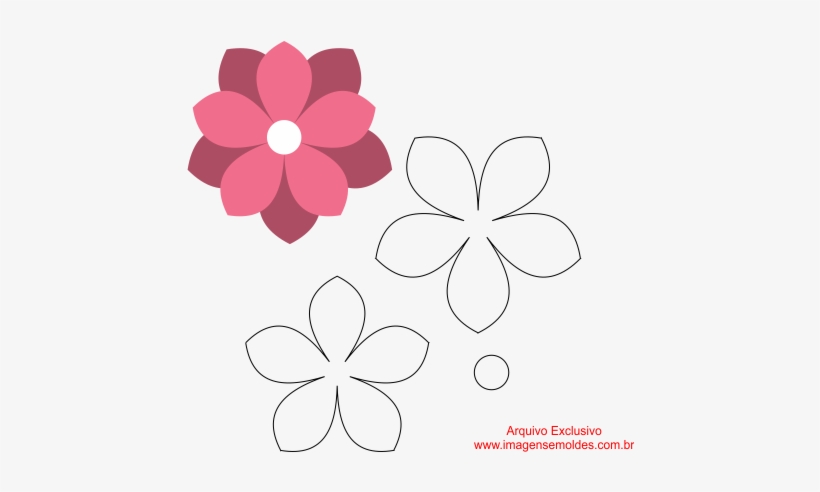 moldes de flores para dia das mães