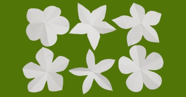 moldes de flores para atividades infantis