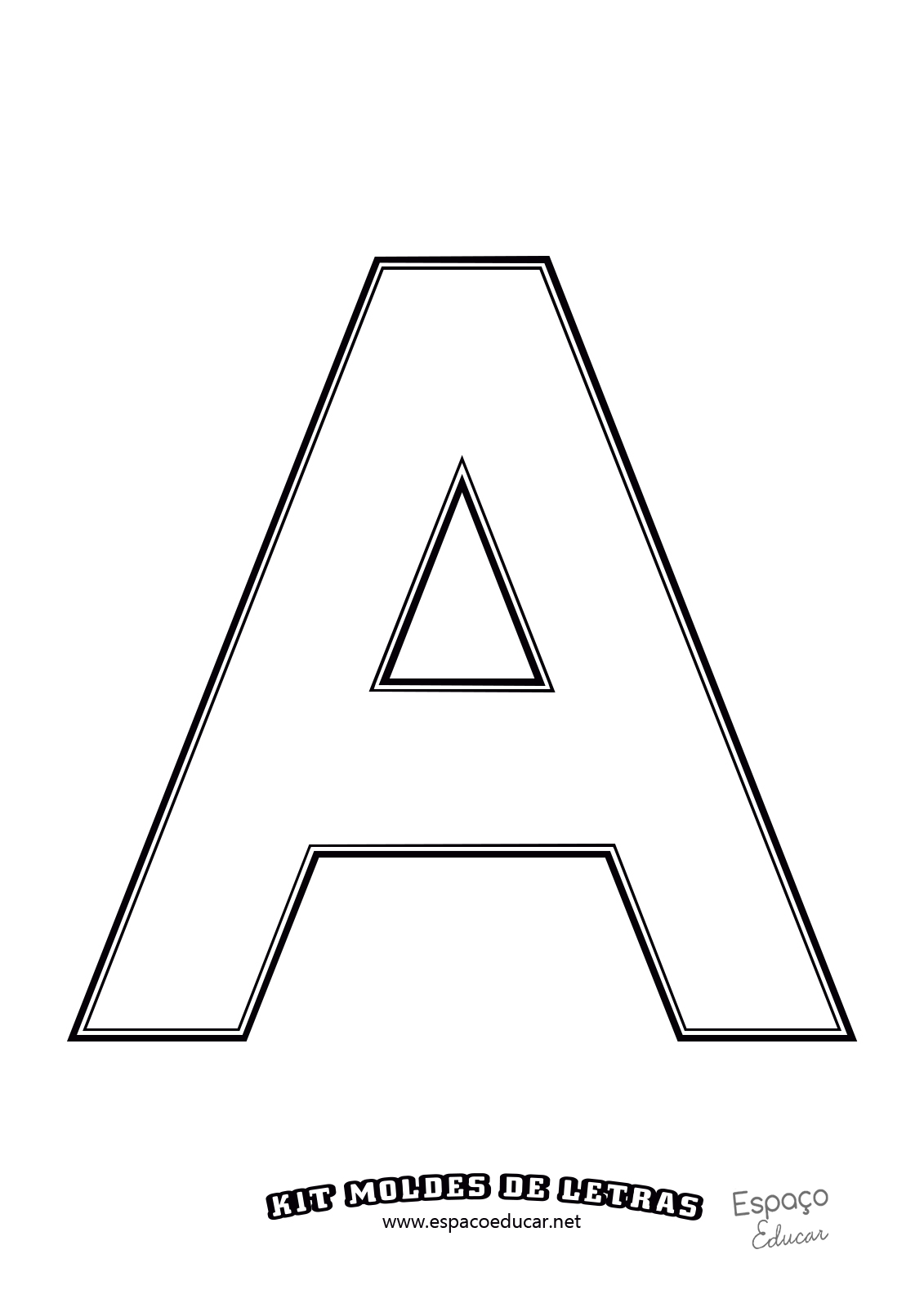 molde letra s feltro