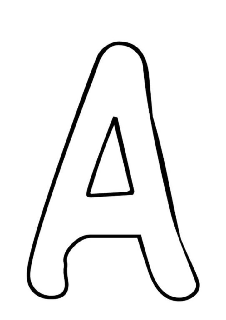 Molde de letras EVA cursivas