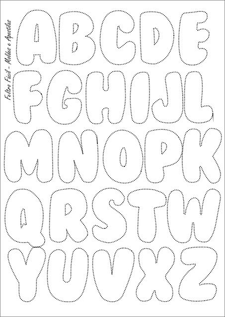 Molde de letras EVA simples
