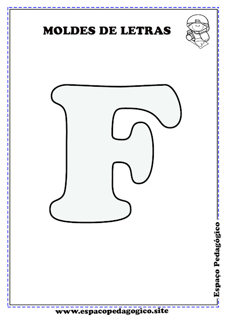 molde de letras para feltro