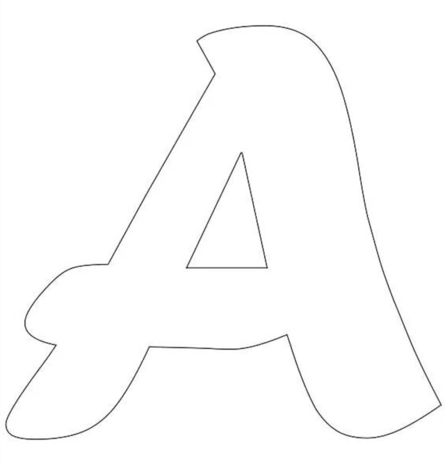 molde de letras para EVA