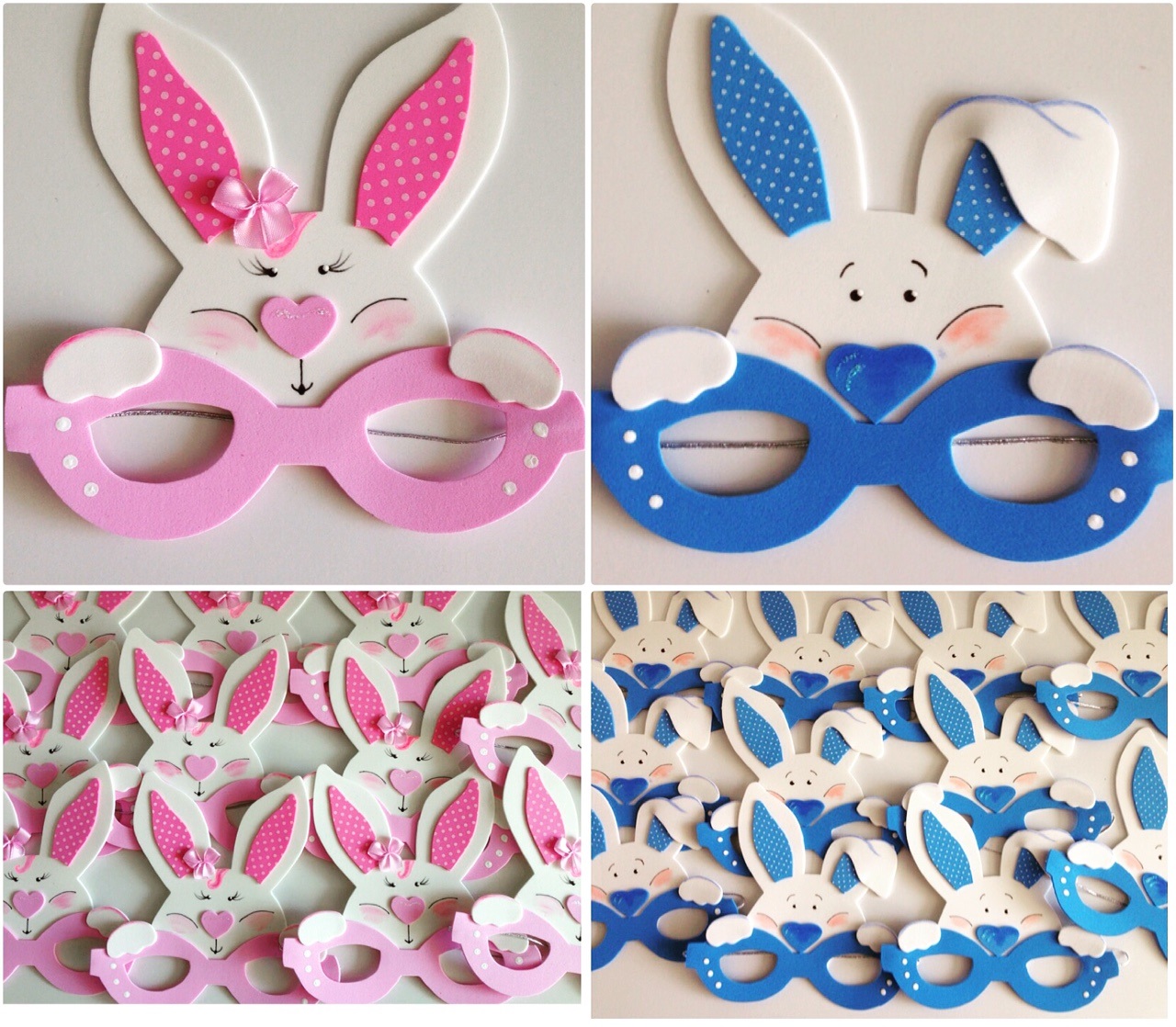 molde máscara coelho 3D