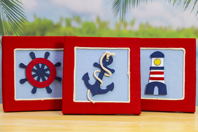 ideias criativas molde menino marinheiro feltro