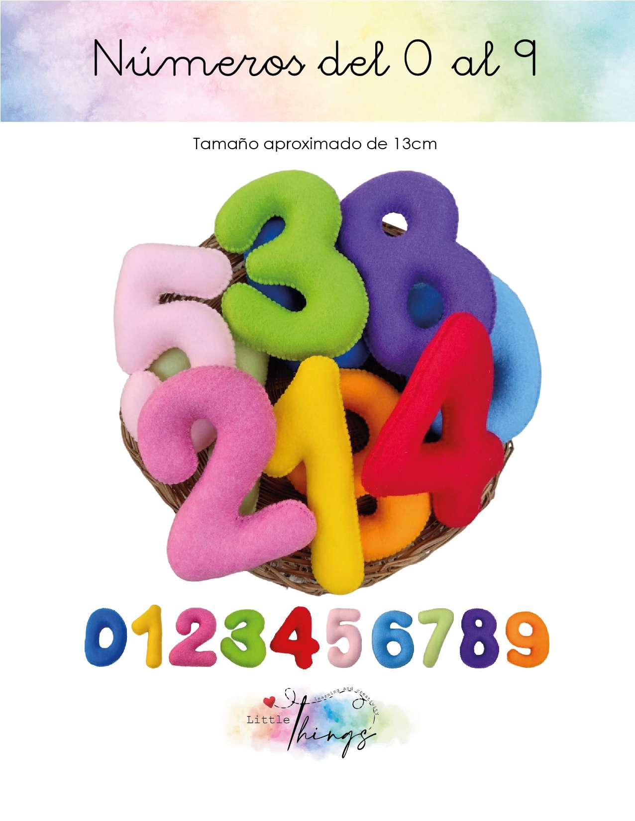 Dicas de materiais para usar com moldes de números