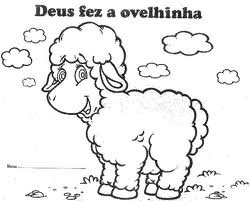 molde ovelhinha para imprimir