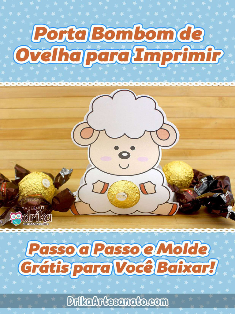 molde ovelhinha para imprimir