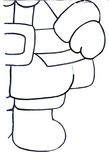 desenho papai noel eva para imprimir