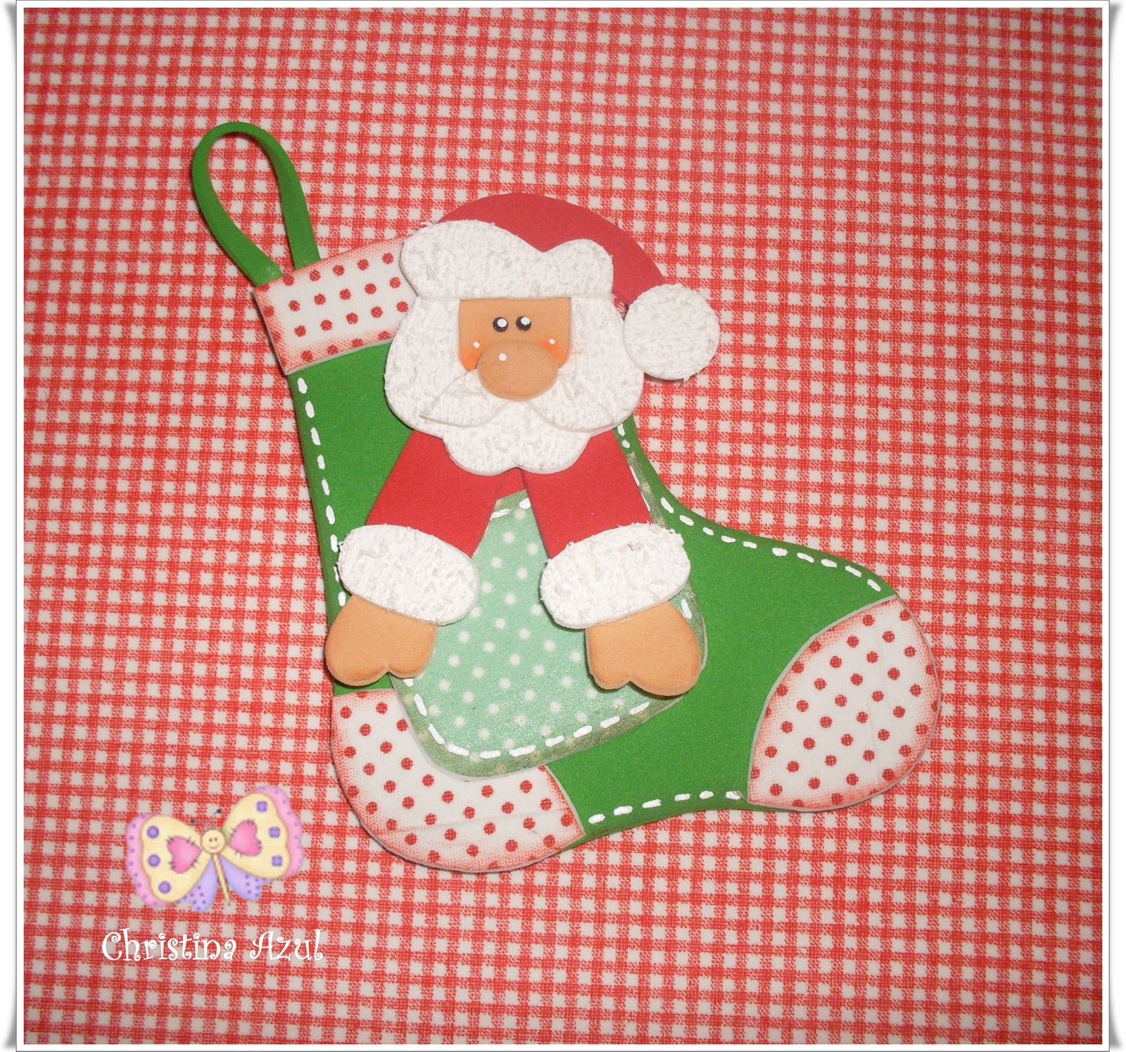 molde papai noel eva 3d