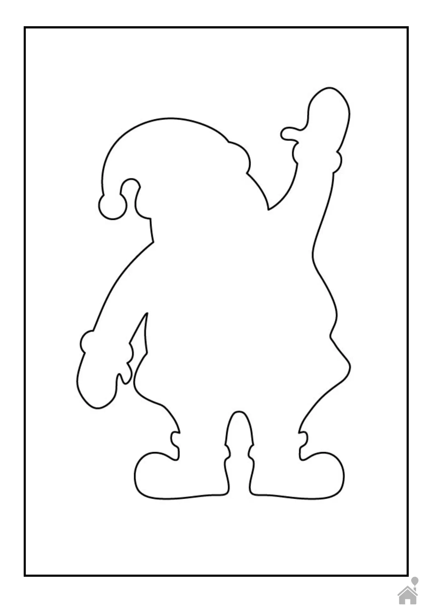 molde papai noel eva 3d