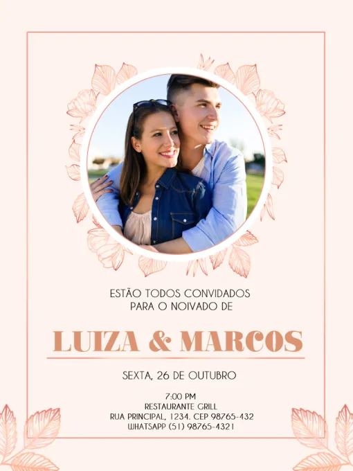 ideias de convite de noivado criativo para imprimir