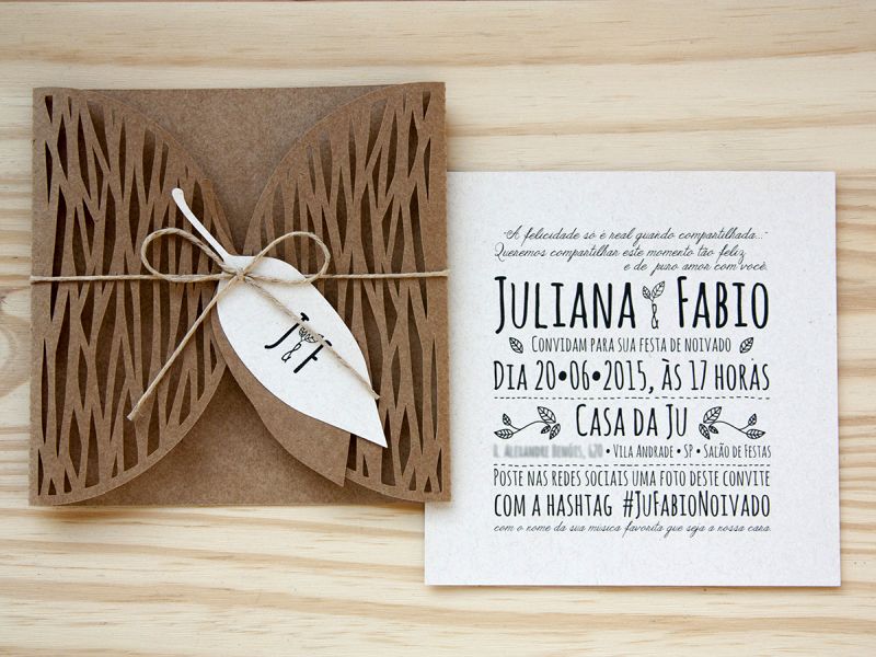 quanto custa um molde de convite de noivado personalizado