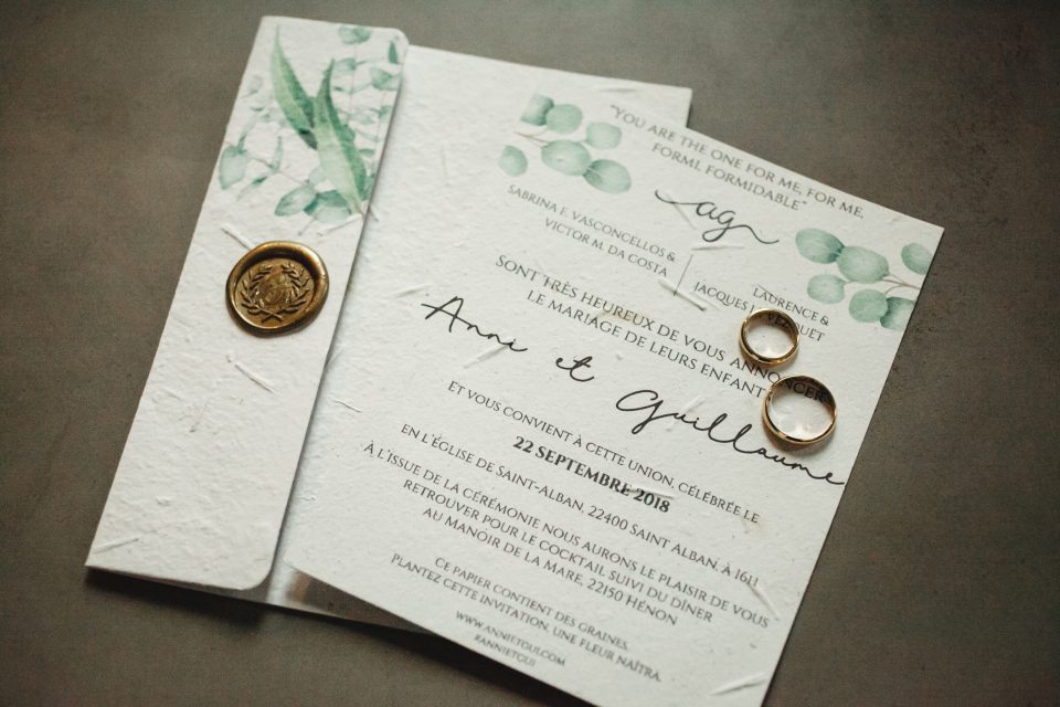 molde de convite de noivado estilo rústico com lacre de cera