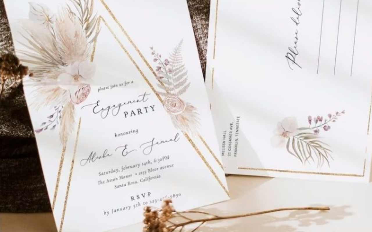 ideias de convite de noivado criativo para imprimir