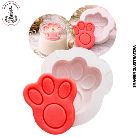 molde de pata de coelho para talco