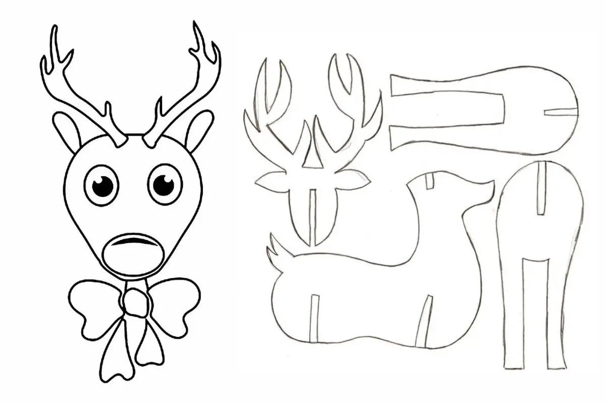 molde rena natal decorativa