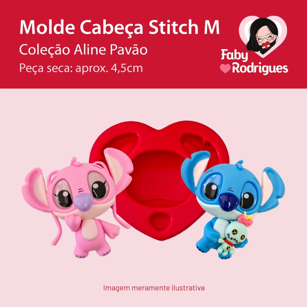molde stitch eva para lembrancinha