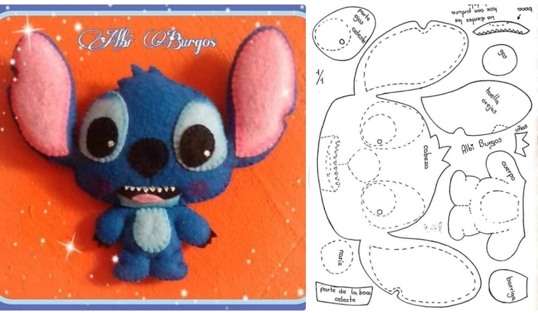 molde stitch eva para ponteira