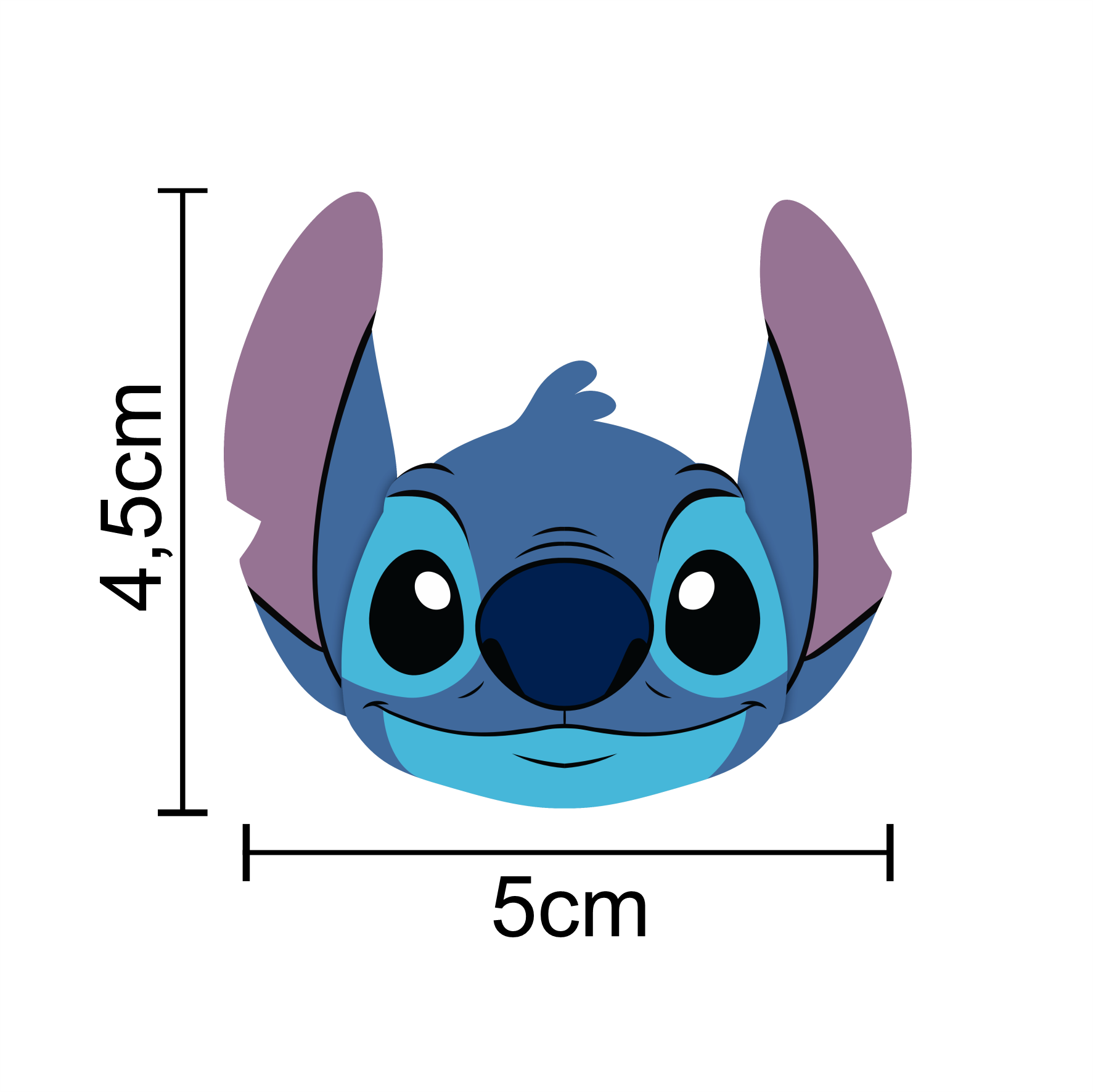 molde stitch eva para lembrancinha