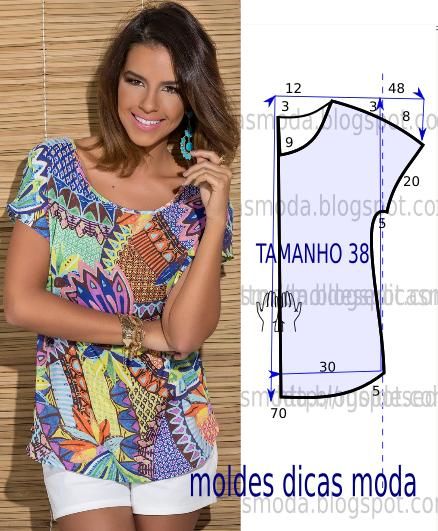como adaptar molde top cropped para tecido plano