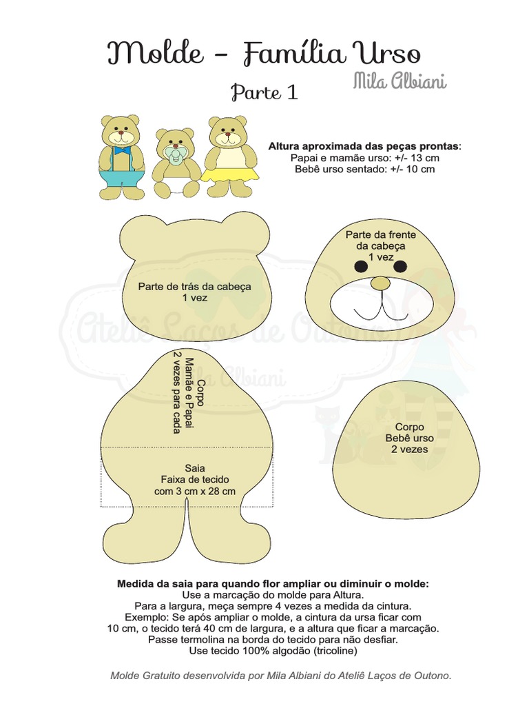 qual o melhor tecido para urso de pelúcia