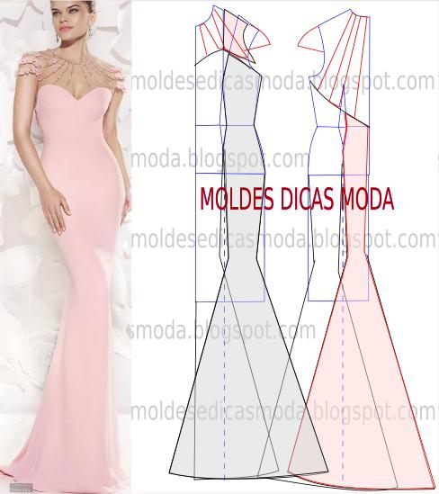 molde vestido eva para lembrancinha de festa infantil