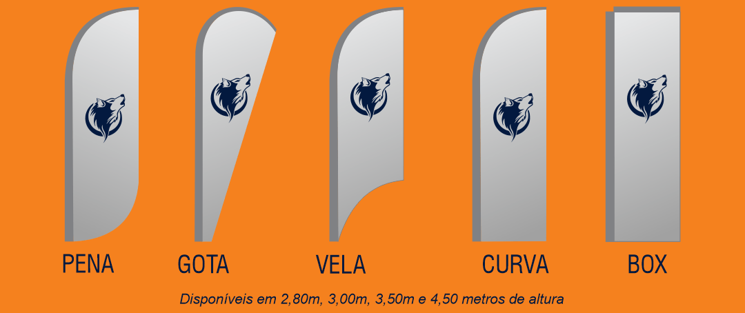 Download Gratuito: Gabaritos de Wind Banner em PDF e CDR