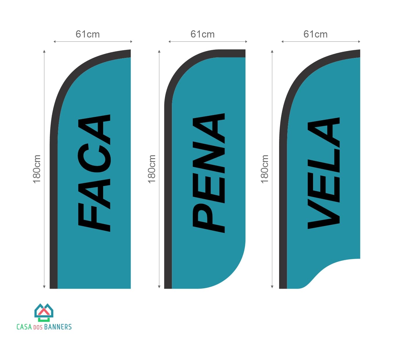 Download Gratuito: Gabaritos de Wind Banner em PDF e CDR