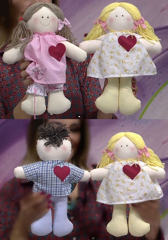 moldes bonecas de pano