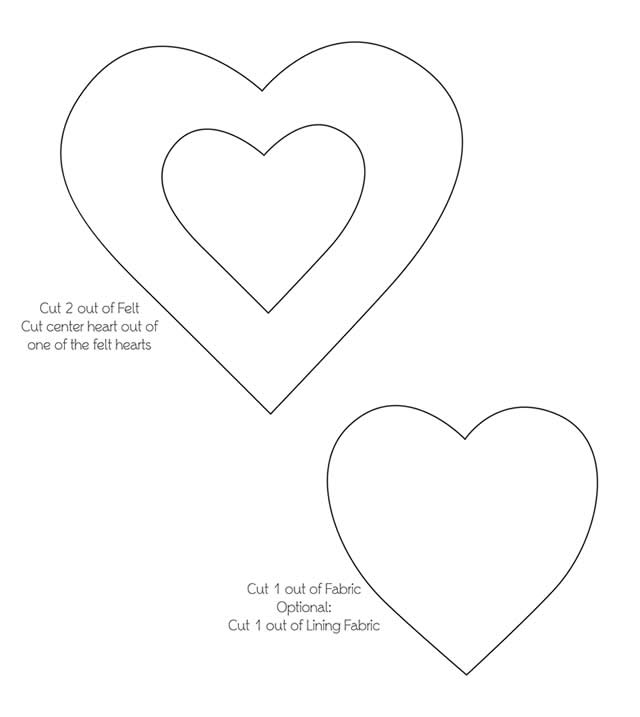 Molde de coração com borda
