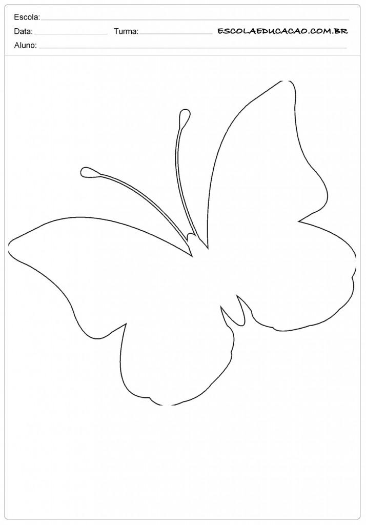 desenhos de borboletas para colorir e imprimir