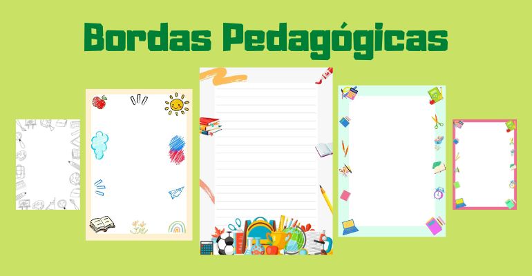 ideias de moldes de bordas para mural escolar