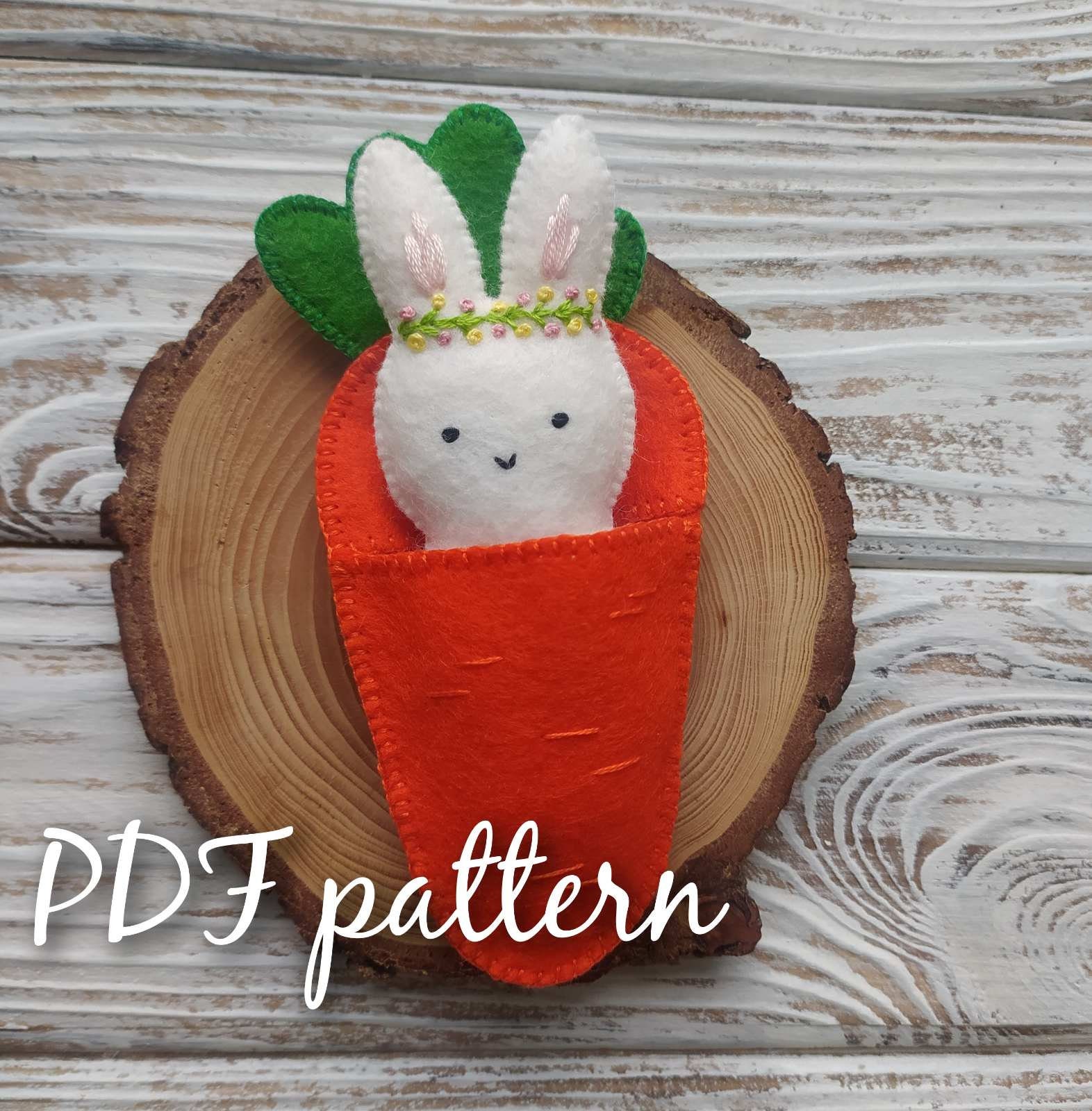 erros comuns ao usar moldes de coelho com cenoura em feltro