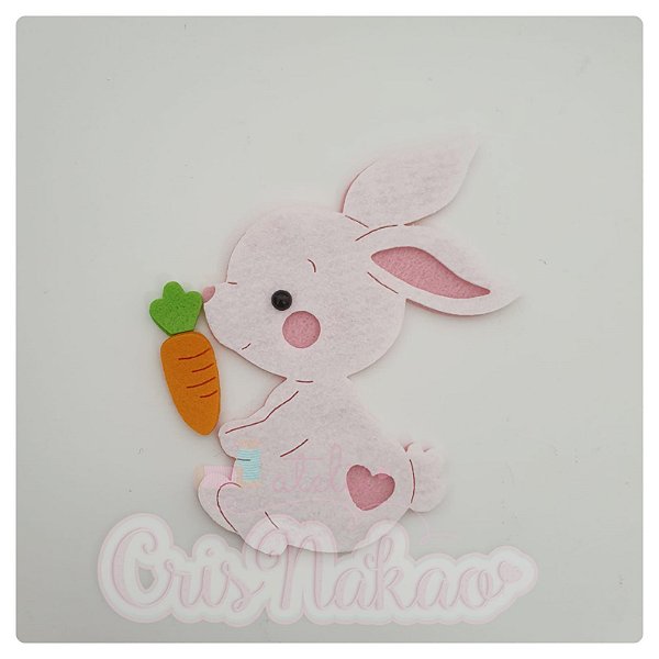 molde de coelho com cenoura para imprimir vs molde em feltro