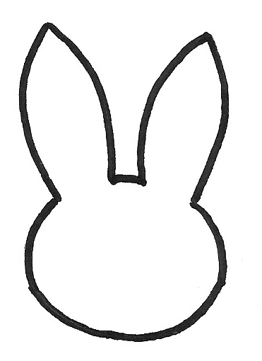 molde coelho 3d papel