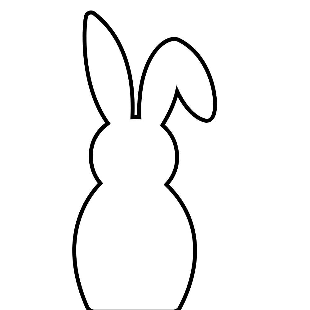 desenho coelho para colorir infantil