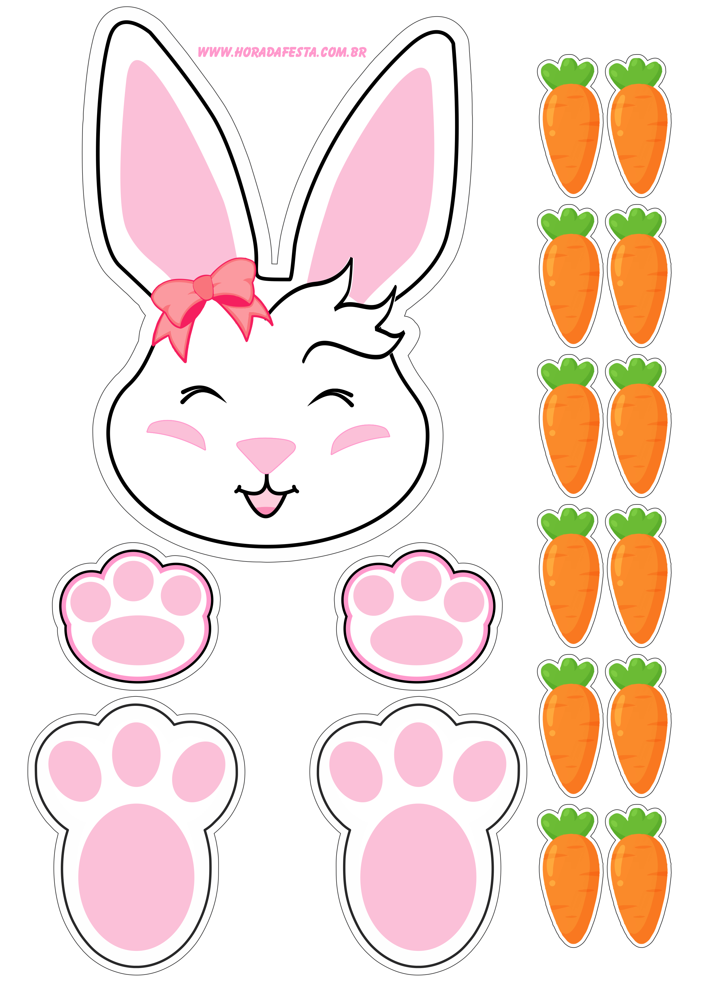 molde coelho sentado eva