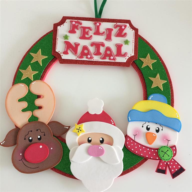 enfeites de natal em eva passo a passo